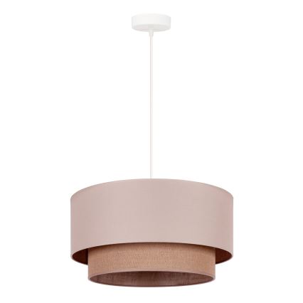 Duolla - Kattokruunu johdossa BOHO 1xE27/15W/230V halkaisija 45 cm beige/ruskea