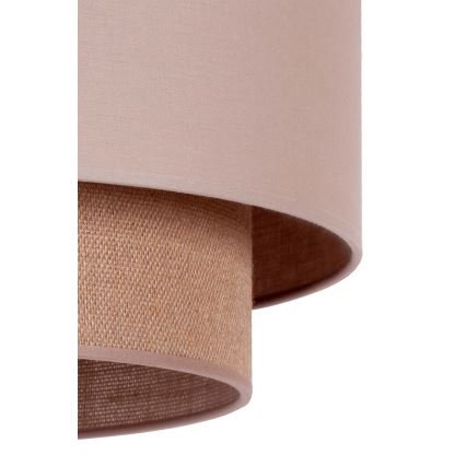 Duolla - Kattokruunu johdossa BOHO 1xE27/15W/230V halkaisija 45 cm beige/ruskea