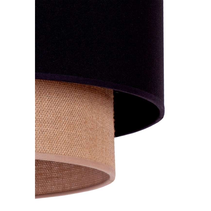 Duolla - Kattokruunu johdossa BOHO 1xE27/15W/230V halkaisija 45 cm musta/ruskea