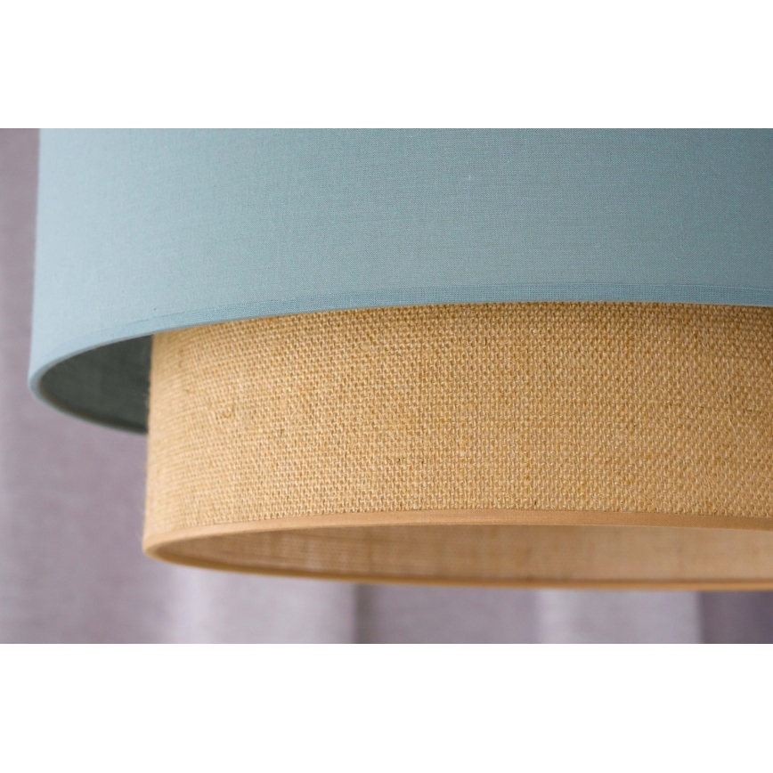 Duolla - Kattokruunu johdossa BOHO 1xE27/15W/230V halkaisija 45 cm vihreä/ruskea