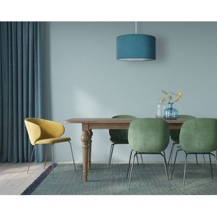 Duolla - Kattokruunu johdossa BRISTOL 1xE27/40W/230V halkaisija 45 cm turkoosi