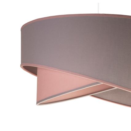 Duolla - Kattokruunu johdossa CELLO 1xE27/40W/230V halkaisija 45 cm vaaleanpunainen