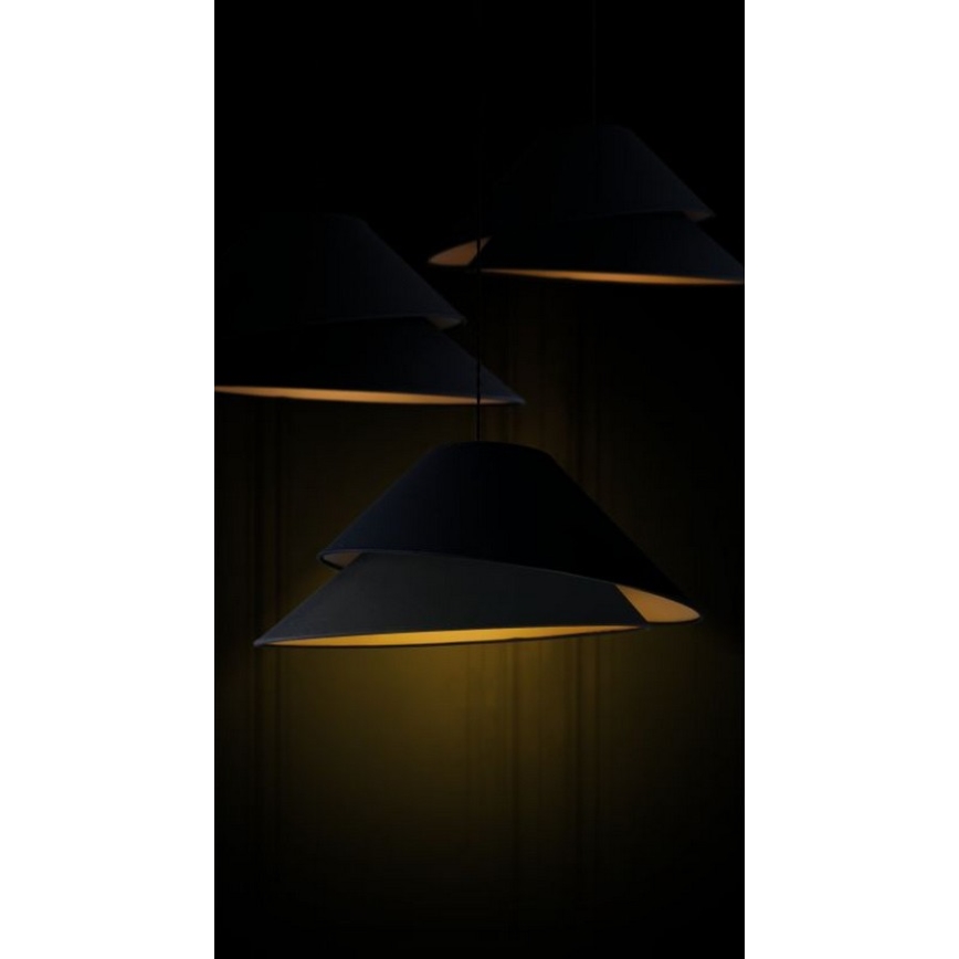 Duolla - Kattokruunu johdossa COCO 1xE27/40W/230V halkaisija 50 cm musta