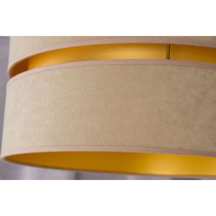 Duolla - Kattokruunu johdossa DUO 1xE27/15W/230V halkaisija 40 cm beige