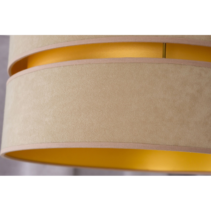 Duolla - Kattokruunu johdossa DUO 1xE27/15W/230V halkaisija 40 cm beige