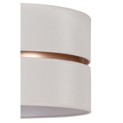 Duolla - Kattokruunu johdossa DUO 1xE27/15W/230V halkaisija 40 cm kerma/kulta