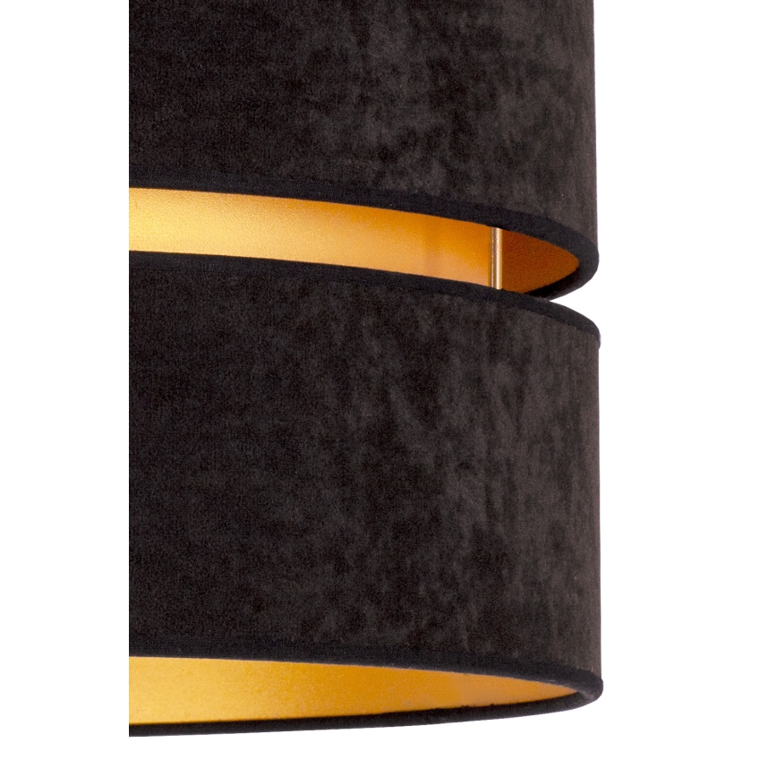 Duolla - Kattokruunu johdossa DUO 1xE27/15W/230V halkaisija 40 cm musta/kulta