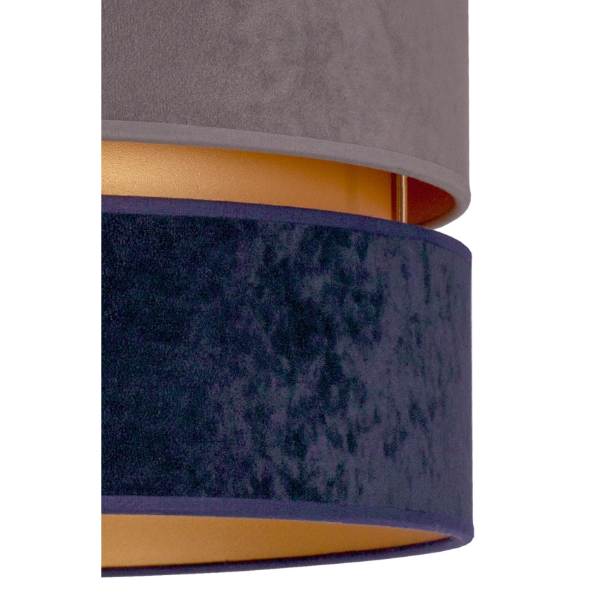 Duolla - Kattokruunu johdossa DUO 1xE27/15W/230V halkaisija 40 cm sininen