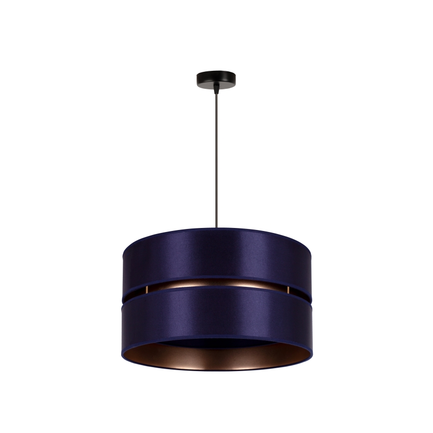 Duolla - Kattokruunu johdossa DUO 1xE27/15W/230V halkaisija 40 cm sininen/kulta