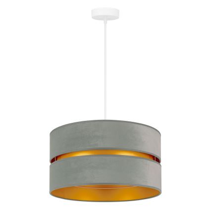 Duolla - Kattokruunu johdossa DUO 1xE27/15W/230V halkaisija 40 cm vaaleanvihreä/kulta