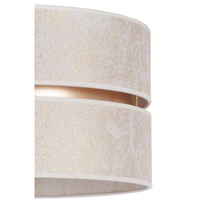 Duolla - Kattokruunu johdossa DUO 1xE27/15W/230V halkaisija 40 cm valkoinen/kulta