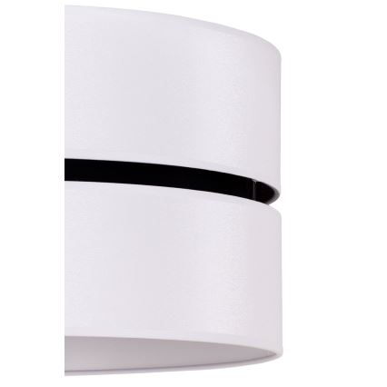 Duolla - Kattokruunu johdossa DUO 1xE27/15W/230V halkaisija 40 cm valkoinen/musta