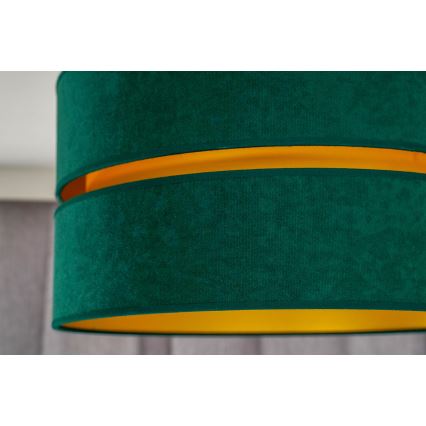 Duolla - Kattokruunu johdossa DUO 1xE27/15W/230V halkaisija 40 cm vihreä/kulta