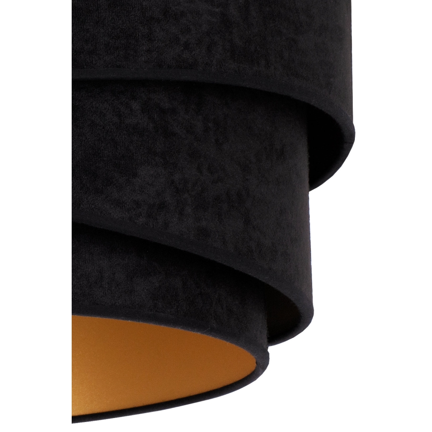 Duolla - Kattokruunu johdossa KOBO 1xE27/15W/230V halkaisija 45 cm musta/kulta
