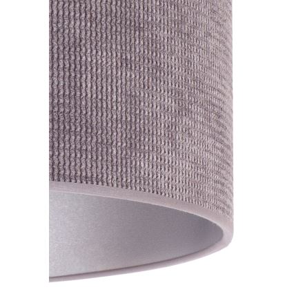 Duolla - Kattokruunu johdossa LYON 1xE27/15W/230V halkaisija 40 cm harmaa