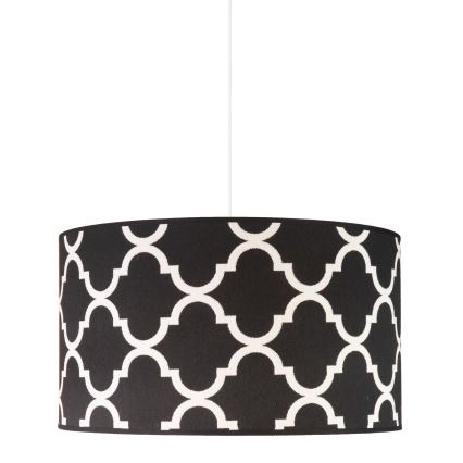 Duolla - Kattokruunu johdossa MAROKO 1xE27/40W/230V halkaisija 45 cm musta/valkoinen