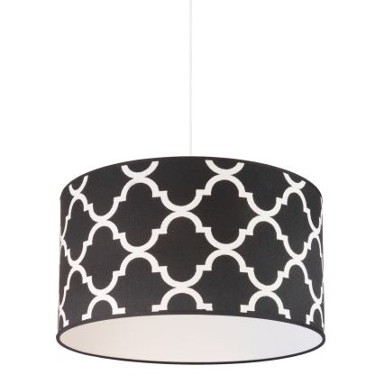 Duolla - Kattokruunu johdossa MAROKO 1xE27/40W/230V halkaisija 45 cm musta/valkoinen