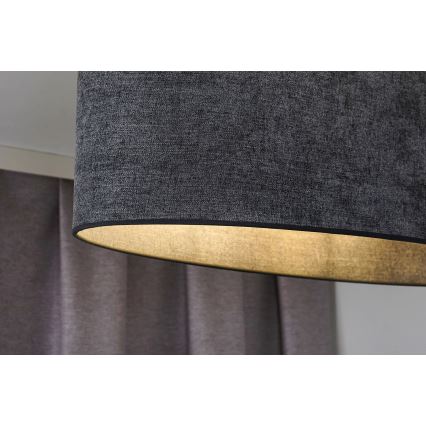 Duolla - Kattokruunu johdossa OVAL 1xE27/15W/230V harmaa