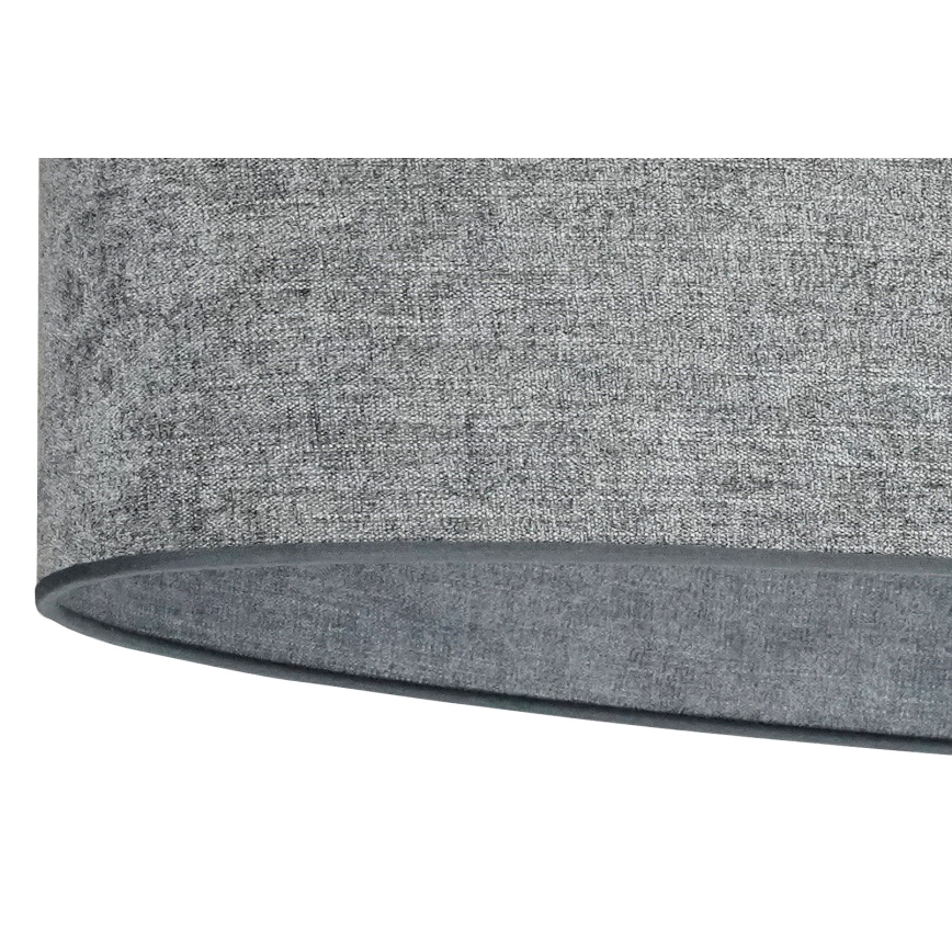 Duolla - Kattokruunu johdossa OVAL 1xE27/15W/230V harmaa