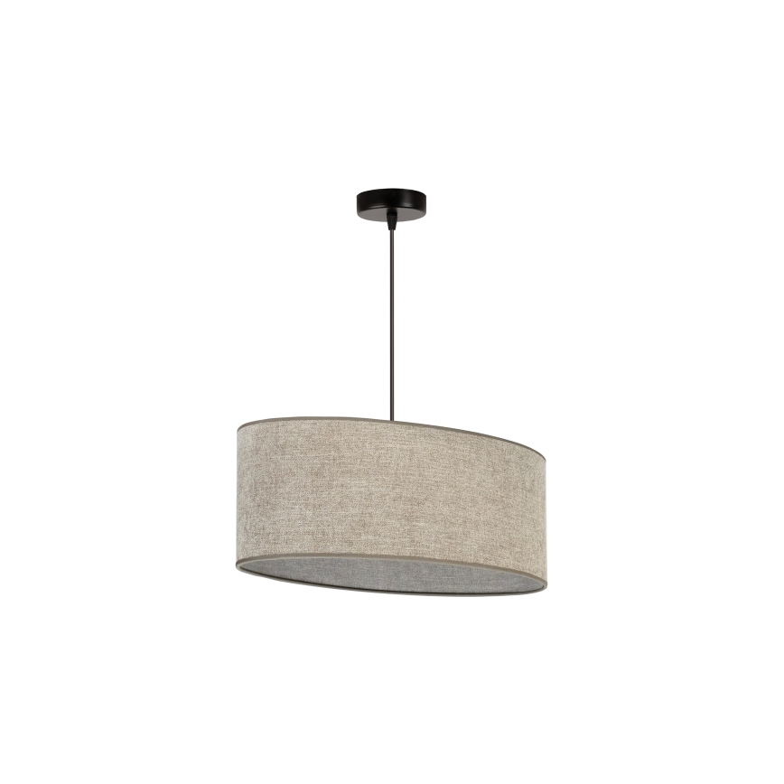 Duolla - Kattokruunu johdossa OVAL 1xE27/15W/230V ruskea