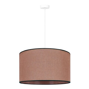 Duolla - Kattokruunu johdossa ROLLER 1xE27/15W/230V halkaisija 40 cm ruskea/musta