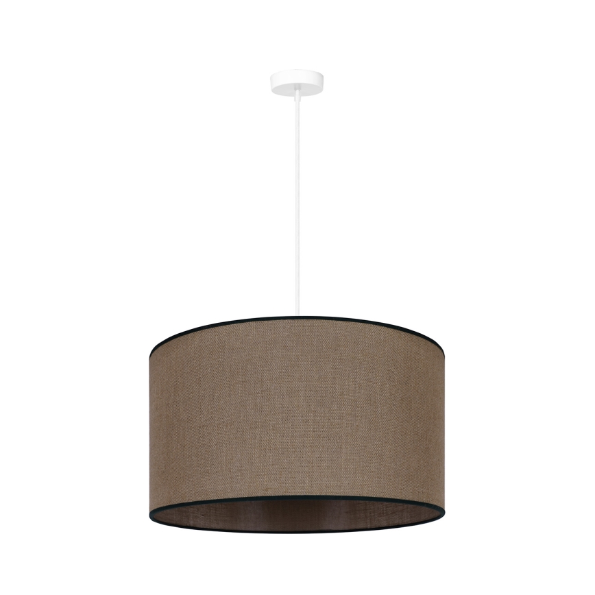 Duolla - Kattokruunu johdossa ROLLER 1xE27/15W/230V halkaisija 40 cm ruskea/musta