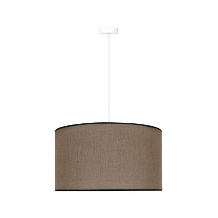 Duolla - Kattokruunu johdossa ROLLER 1xE27/15W/230V halkaisija 40 cm ruskea/musta