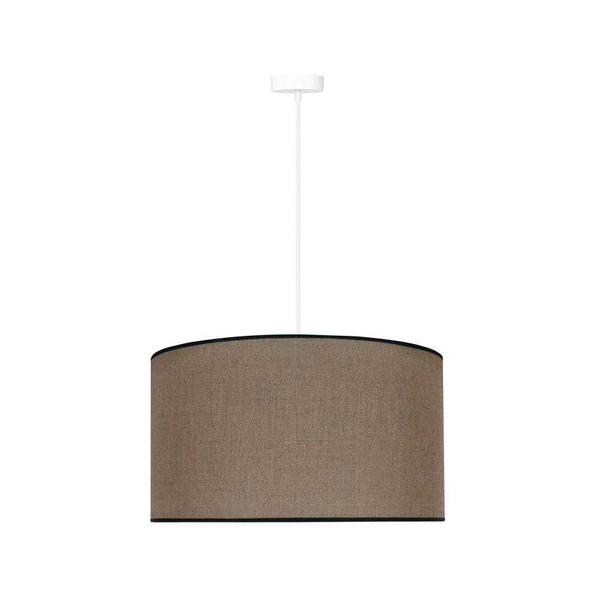 Duolla - Kattokruunu johdossa ROLLER 1xE27/15W/230V halkaisija 40 cm ruskea/musta