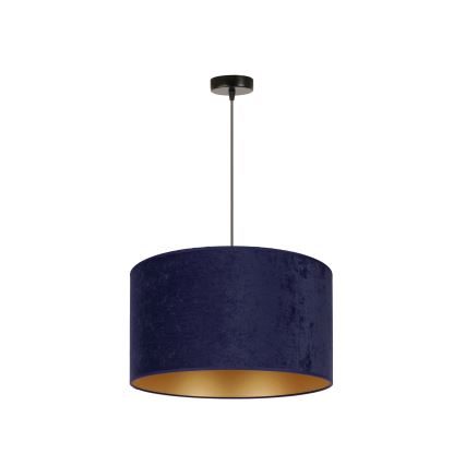 Duolla - Kattokruunu johdossa ROLLER 1xE27/15W/230V halkaisija 40 cm sininen/kulta