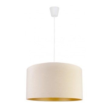 Duolla - Kattokruunu johdossa ROLLER 1xE27/40W/230V halkaisija 40 cm kerma