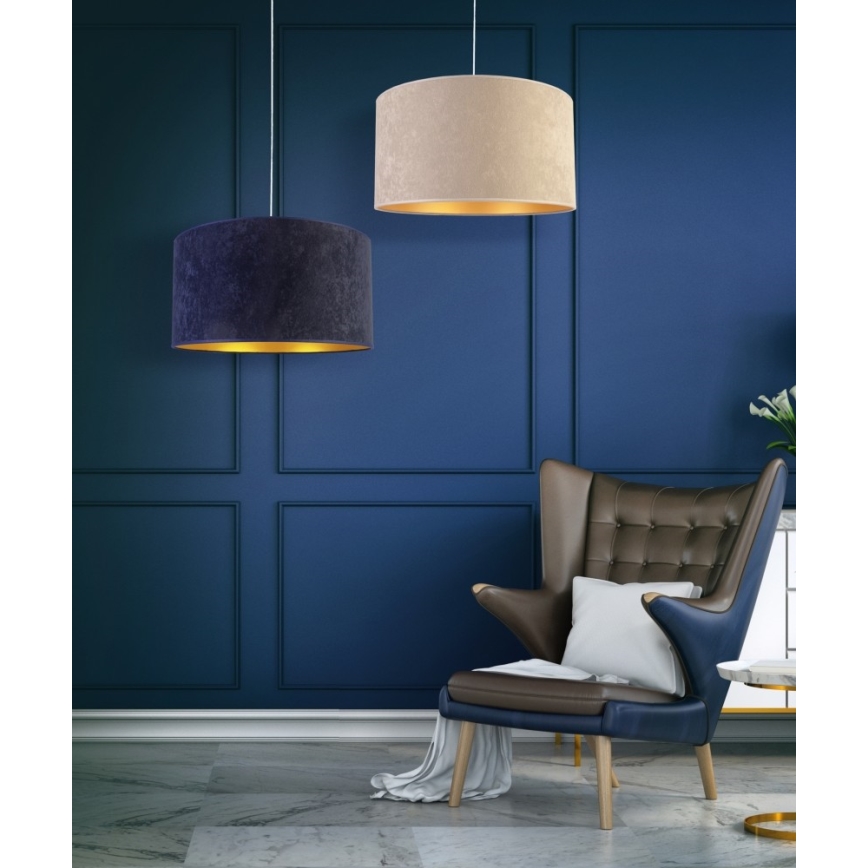 Duolla - Kattokruunu johdossa ROLLER 1xE27/40W/230V halkaisija 40 cm kerma