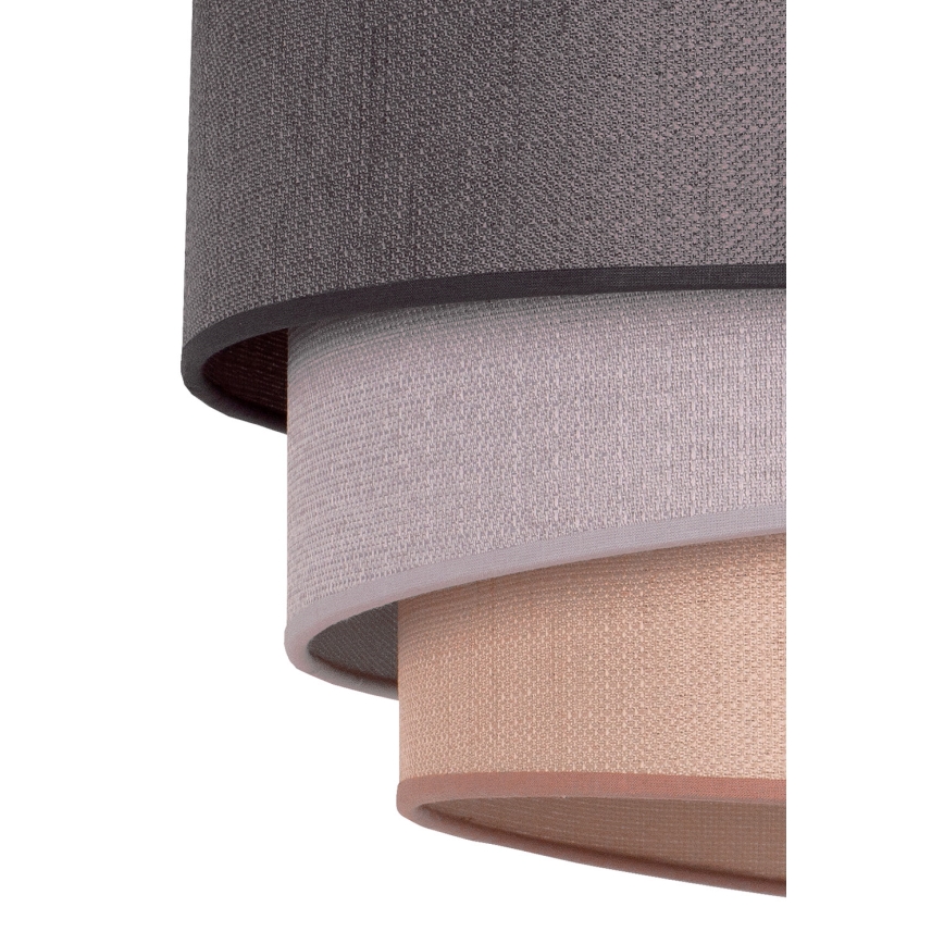 Duolla - Kattokruunu johdossa TRIO 1xE27/40W/230V halkaisija 45 cm antrasiitti/harmaa/ruskea