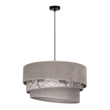 Duolla - Kattokruunu johdossa TRIO 1xE27/40W/230V halkaisija 45 cm harmaa