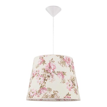 Duolla - Kattokruunu johdossa VIOLIN 1xE27/40W/230V halkaisija 38 cm ruusu