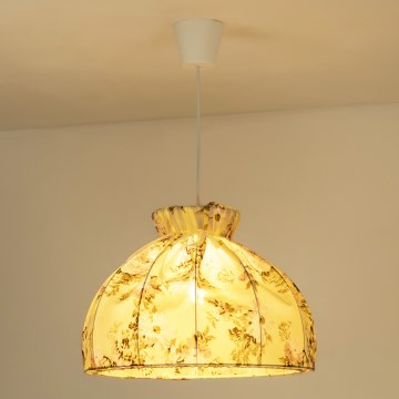 Duolla - Kattokruunu johdossa VIOLIN 1xE27/40W/230V halkaisija 38 cm ruusu