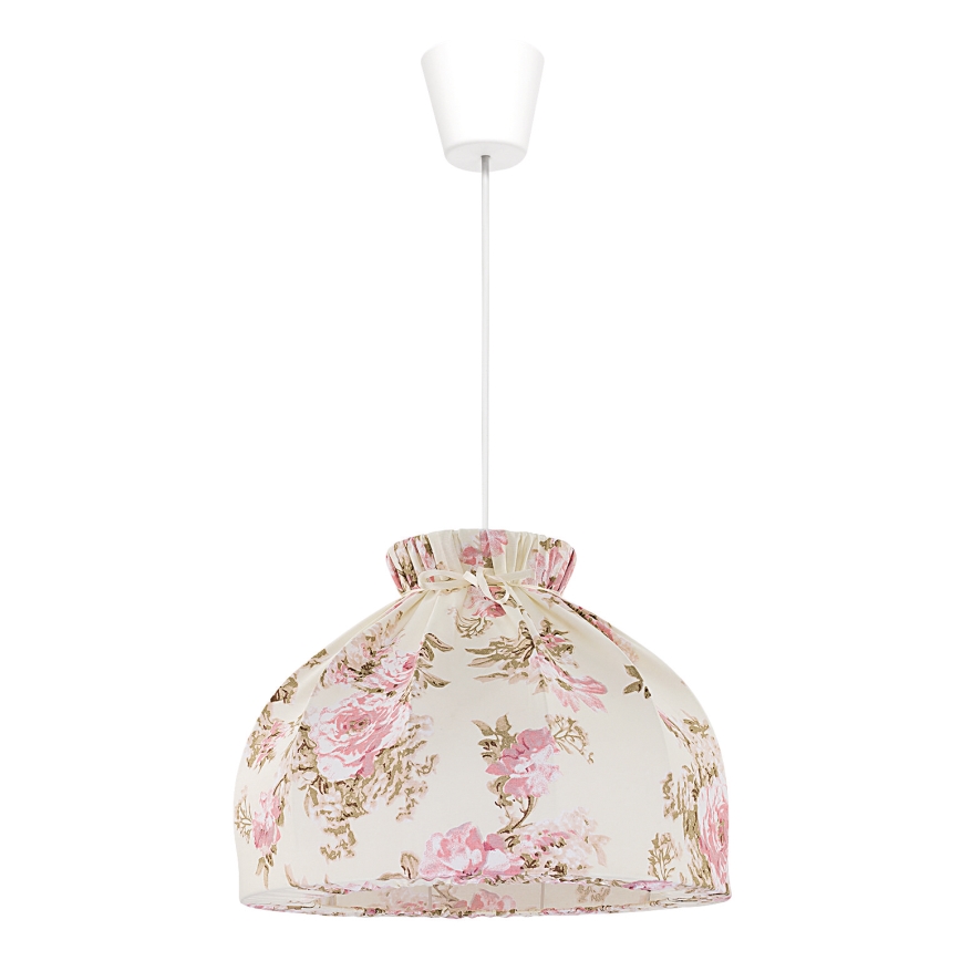 Duolla - Kattokruunu johdossa VIOLIN 1xE27/40W/230V halkaisija 38 cm ruusu