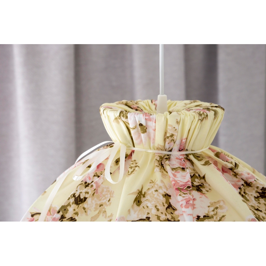 Duolla - Kattokruunu johdossa VIOLIN 1xE27/40W/230V halkaisija 38 cm ruusu