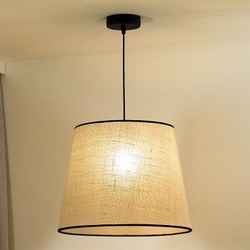 Duolla - Kattokruunu johdossa YUTE 1xE27/15W/230V halkaisija 38 cm harmaa/musta