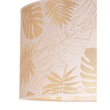 Duolla - Kattovalo ARECA 1xE27/40W/230V halkaisija 45 cm messinki/valkoinen