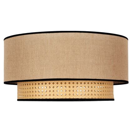 Duolla - Kattovalo BOHO 1xE27/15W/230V halkaisija 45 cm beige/rottinki