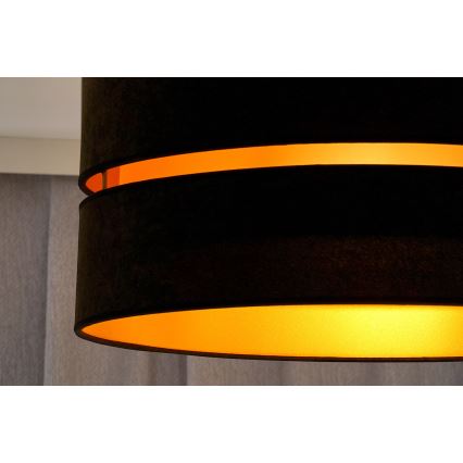 Duolla - Kattovalo DUO 1xE27/40W/230V halkaisija 40 cm musta/kulta