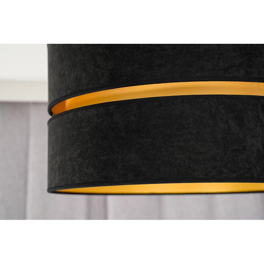 Duolla - Kattovalo DUO 1xE27/40W/230V halkaisija 40 cm musta/kulta