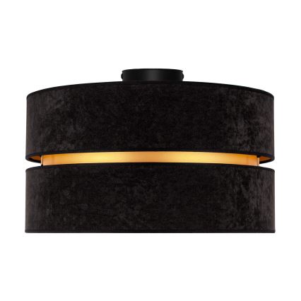 Duolla - Kattovalo DUO 1xE27/40W/230V halkaisija 40 cm musta/kulta