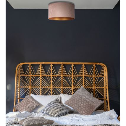 Duolla - Kattovalo ROLLER 1xE27/15W/230V halk. 40 cm beige/kulta