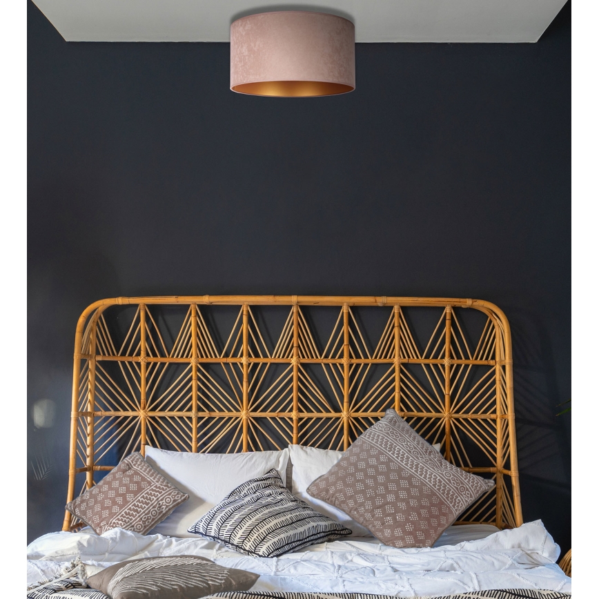 Duolla - Kattovalo ROLLER 1xE27/15W/230V halk. 40 cm beige/kulta