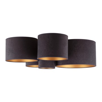 Duolla - Kattovalo ROLLER PENTO 5xE27/60W/230V antrasiitti