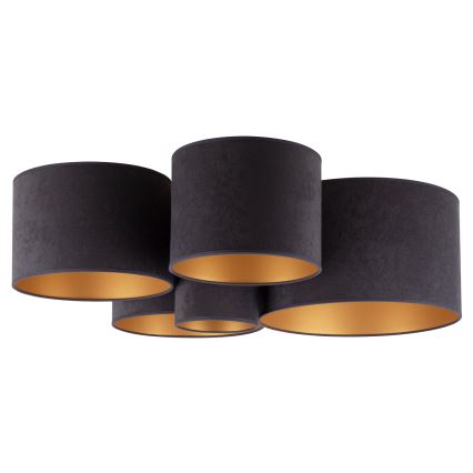 Duolla - Kattovalo ROLLER PENTO 5xE27/60W/230V antrasiitti