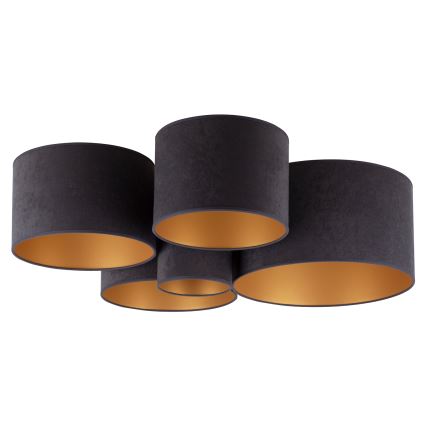 Duolla - Kattovalo ROLLER PENTO 5xE27/60W/230V antrasiitti