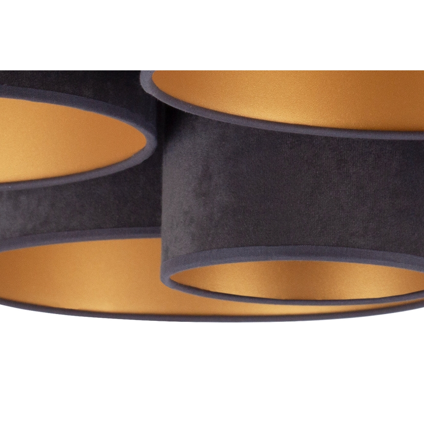 Duolla - Kattovalo ROLLER PENTO 5xE27/60W/230V antrasiitti