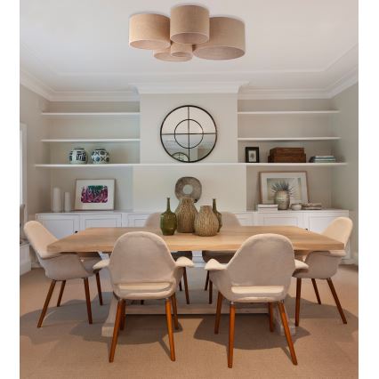 Duolla - Kattovalo ROLLER PENTO 5xE27/60W/230V beige